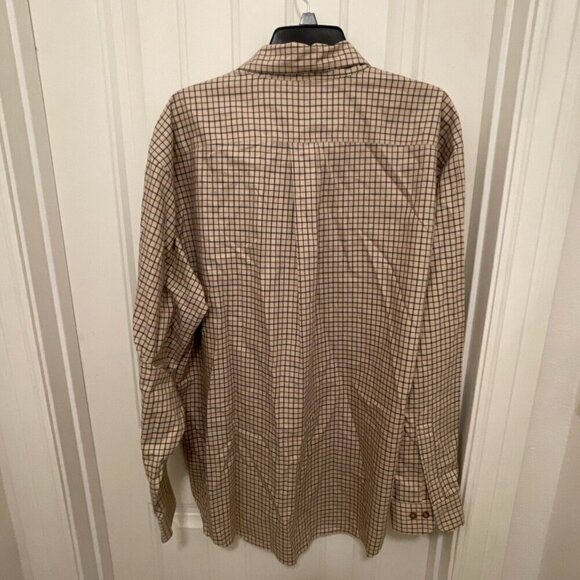 Brooks Brothers 346 The Original Polo Checkered Plaid Neutral Button DOWN Men XL - Picture 7 of 9